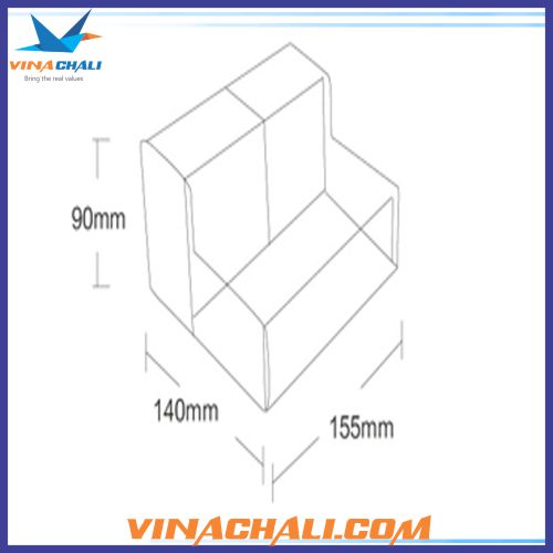 kích thước kệ trưng bày mỹ phẩm