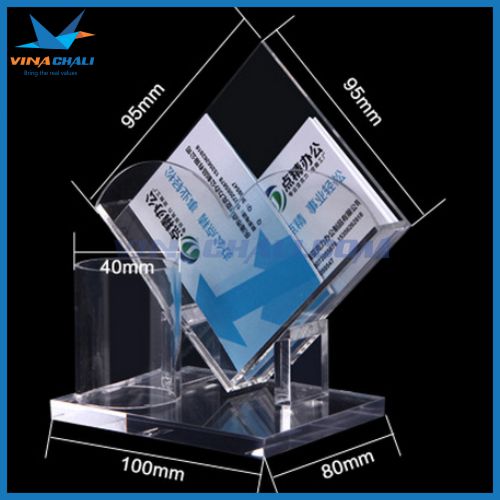 Kệ mica đựng name card kết hợp đựng bút