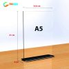 Menu mica chữ T A5 12