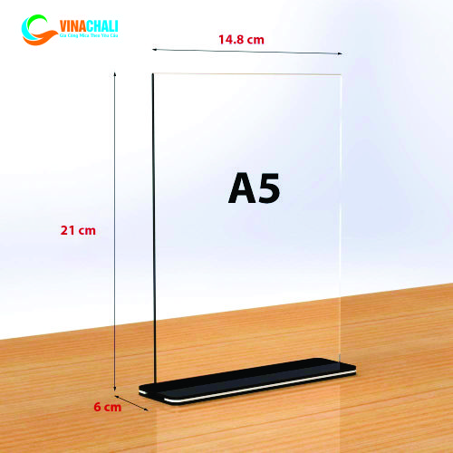 Menu Mica A5 Chữ T
