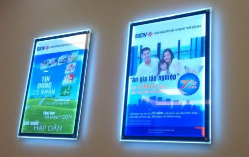 tranh điện mica treo tường
