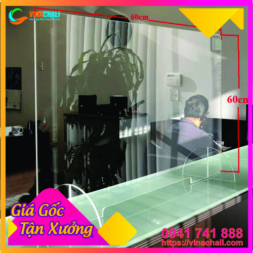 Tấm chắn giọt bắn mica chống dịch covid-19 6
