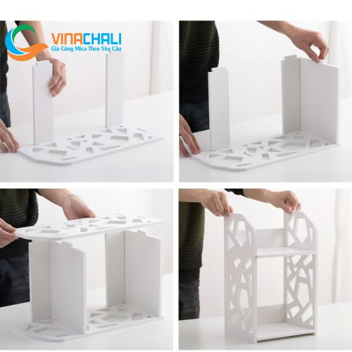 Kệ Để Đồ Mini Gỗ Nhựa PVC 4