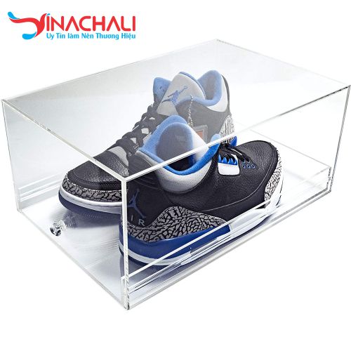 Hộp mica trưng bày giày