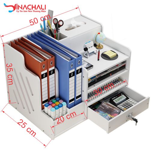 gia-de-tai-lieu-2-3 Kệ Đựng Tài Liệu Hồ Sơ Để Bàn 02 3