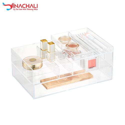 Khay mica đựng mỹ phẩm sang trọng