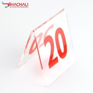 Biển Số Để Bàn 2 Mặt Mica 15