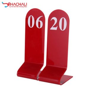 Biển Số Để Bàn Mica 1 Mặt 14
