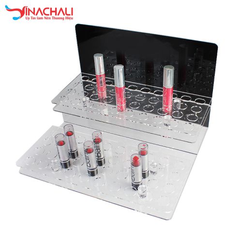 Kệ Mica Trưng Bày Son Môi 2 Tầng 6
