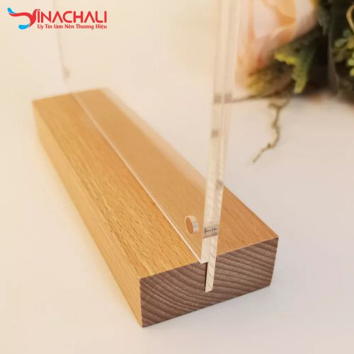 Menu Mica Đế Gỗ 2 3