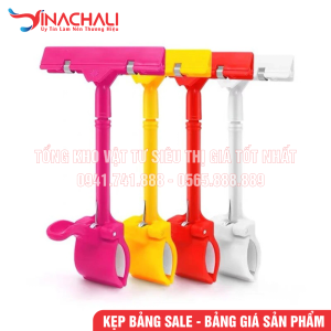 Kẹp Bảng Giá Siêu Thị, Bảng Sale Khuyến Mại, Bảng Giảm Giá, Kẹp Thẳng