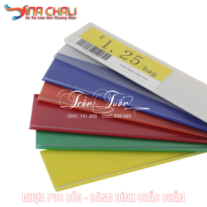 Nẹp Nhựa Cài Bảng Giá Kệ Siêu Thị Loại Băng Dính Dán 23