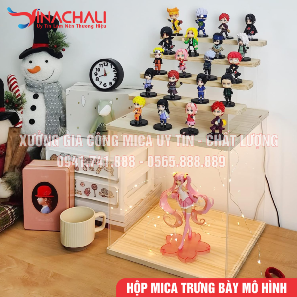 Hộp Mica Đế Gỗ Trưng Bày Mô Hình 5 Tầng - HTB5T01 4