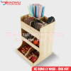 Kệ Để Đồ Pha Chế, Ống Hút 3 Tầng Nhiều Ngăn - KTS29 7