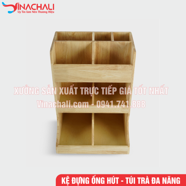 Kệ Để Đồ Pha Chế, Ống Hút 3 Tầng Nhiều Ngăn - KTS30 4