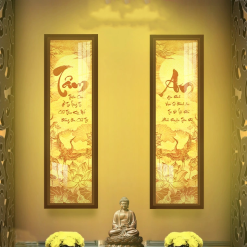 Tranh Trúc Chỉ Đôi