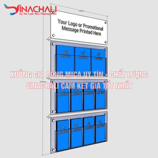Bảng Mica Để Tờ Rơi Treo Tường 10