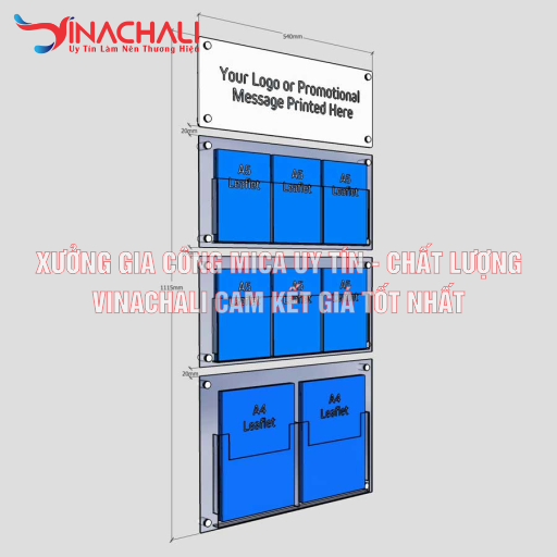 Bảng Mica Để Tờ Rơi Treo Tường 11