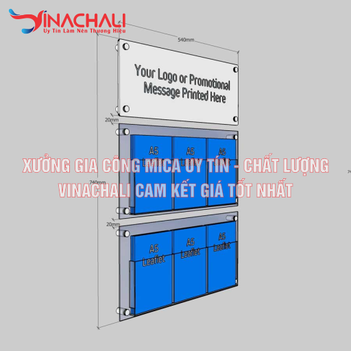 Bảng Mica Để Tờ Rơi Treo Tường 12