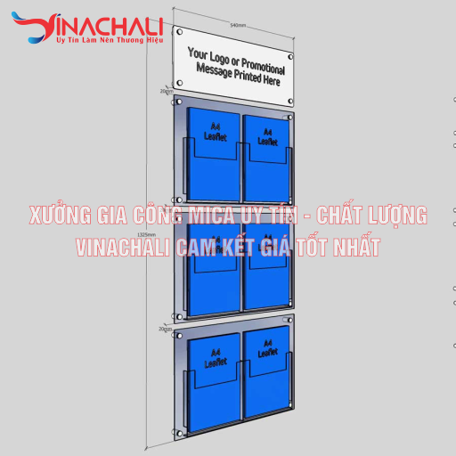 Bảng Mica Để Tờ Rơi Treo Tường 3