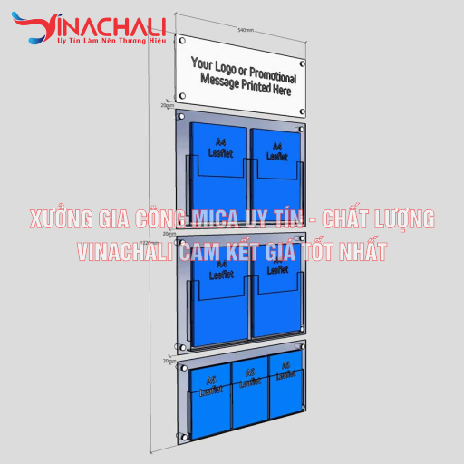 Bảng Mica Để Tờ Rơi Treo Tường 5