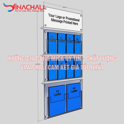 Bảng Mica Để Tờ Rơi Treo Tường 9