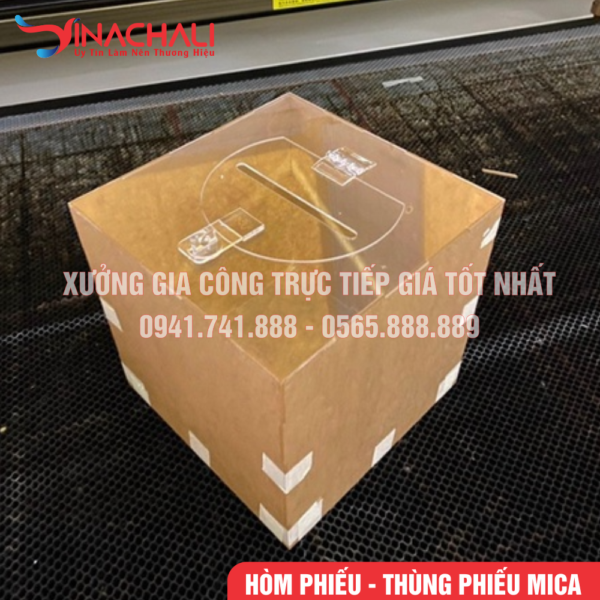 Thùng Phiếu Mica Trong Suốt HP02 2