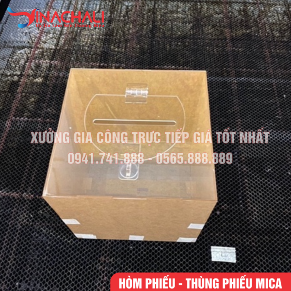 Thùng Phiếu Mica Trong Suốt HP02 3