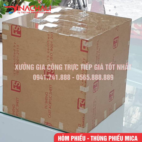 Thùng Phiếu Mica Trong Suốt HP02 5