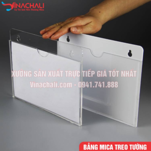 Kệ Checklist Treo Tường, Kệ Mica Treo Tường A3 A4 A5 A6 6