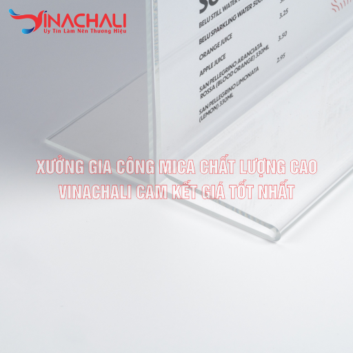 Bảng Menu Mica Uốn Liền Thân 3
