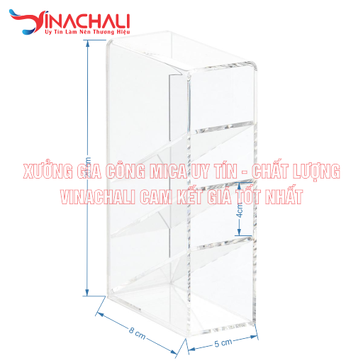 Kệ Mica Đựng Bút 3 Ngăn 3