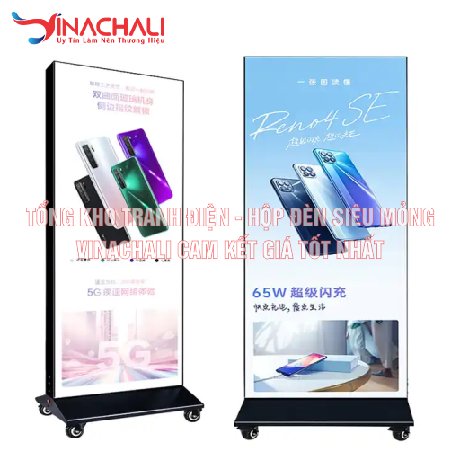 Biển Vẫy - Hộp Đèn Chân Đứng Có Bánh Xe 3