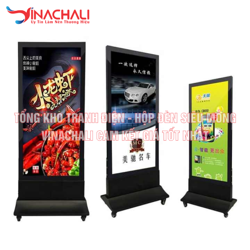 Biển Vẫy - Hộp Đèn Chân Đứng Có Bánh Xe 4