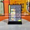 Bảng Menu Led Để Bàn 2 Mặt Tích Điện 24