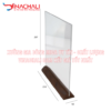 Standee Mica Đế Gỗ 12